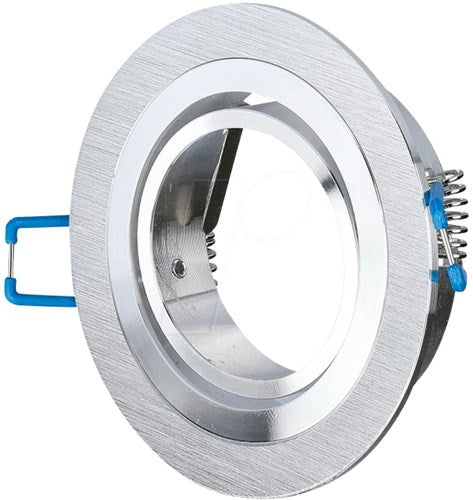 V-tac forsænket spotlight justerbar 50mm rund børstet aluminium 5013364