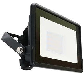 V-tac LED byggelampe 20w 6500k sort + kabelindgang - 9332115