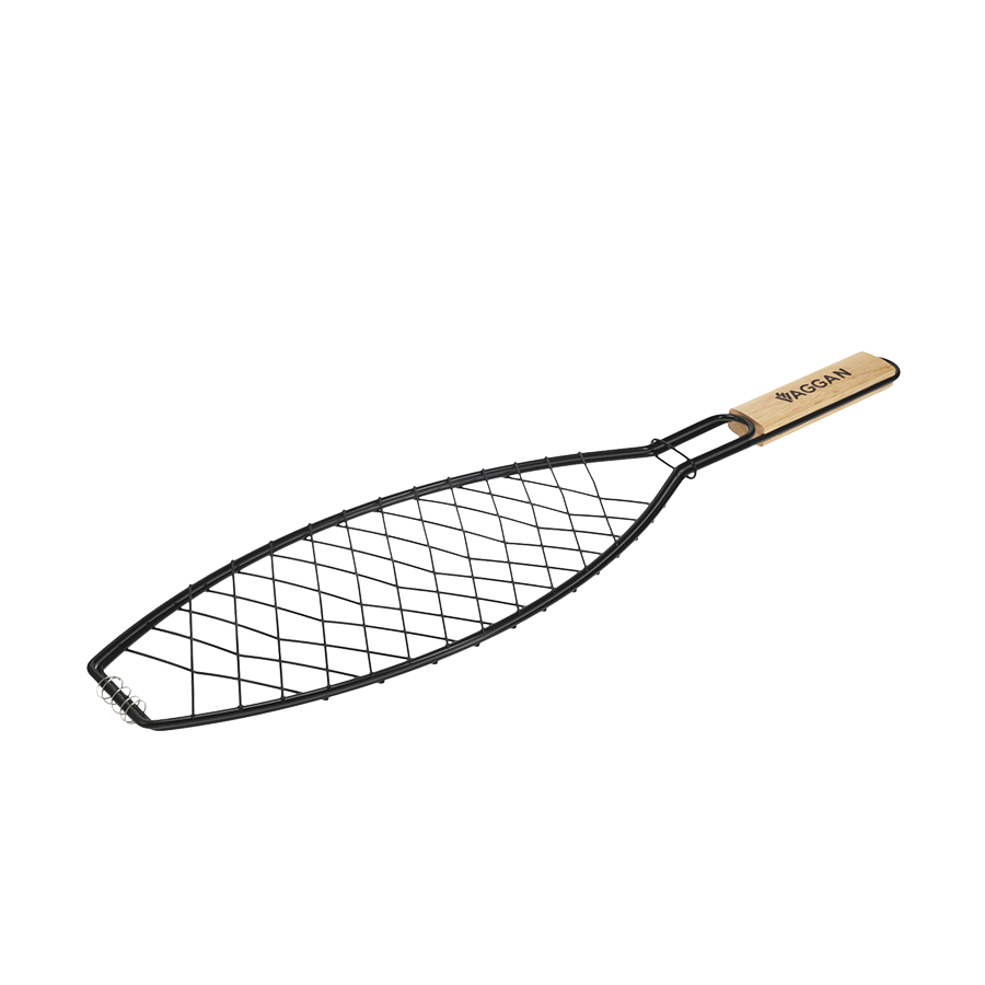 Vaggan barbecue visgrill zwart 35x14cm