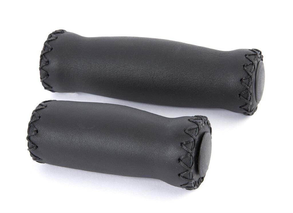Velo Håndter læder 92 127mm sort (par)