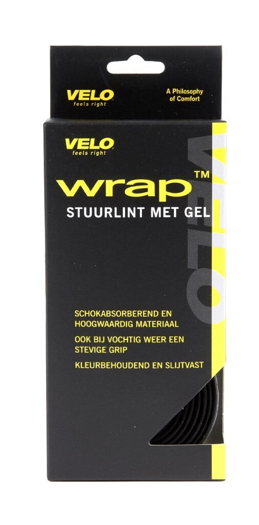 Velo styrtape gel, sort med korkprint