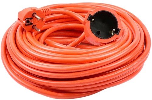 Forlængerledning | pvc | orange | 3x1,5qmm | 20m | teknik