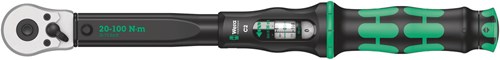 Wera click-torque c 2 momentnøgle med omvendt skralde, 1 2 tommer, 20 - 100 nm - 1 stk. - 05075621001