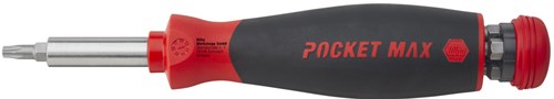 Wiha 45292 | pocketmax® magnetisk | skruetrækker med bitmagasin | 8 bit | 1 4 - 45292