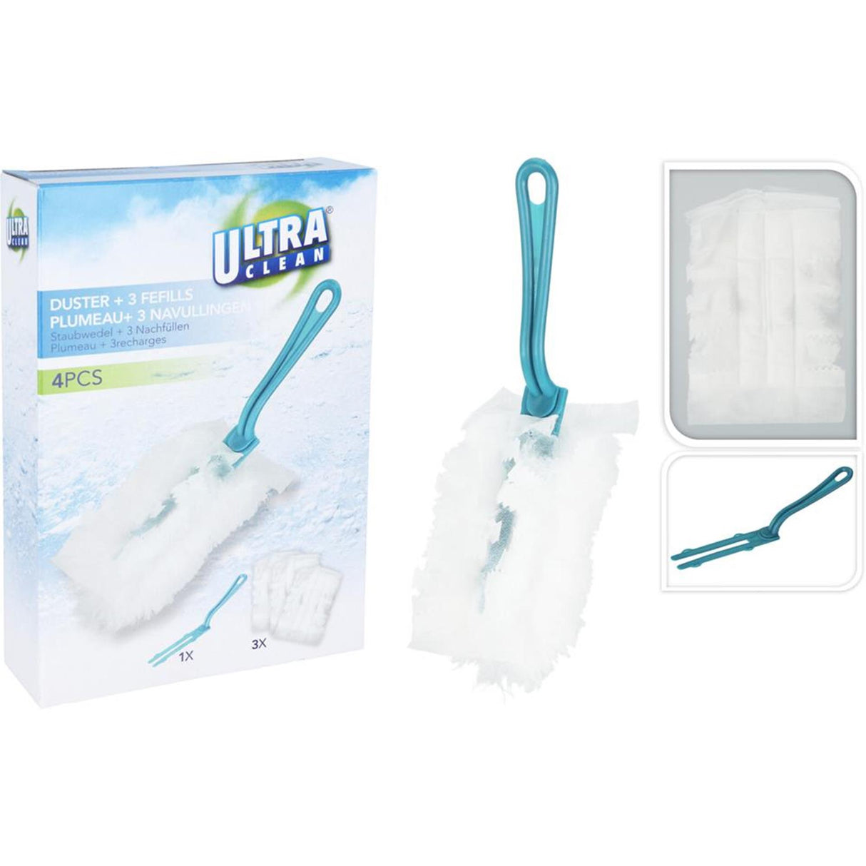 Ultra ren fjerstøver med refill 3 stk
