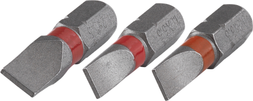 Wolfcraft bits solide | slot 0,8x5,5, 1,0x5,5, 1,2x6,5 | 3-delt - 1338000