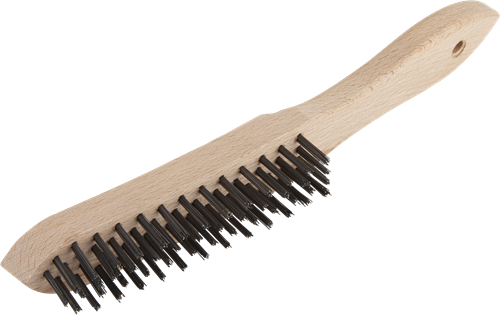 Wolfcraft håndtrådsbørste | stål | 4 rækker | 280 mm | 1 stk - 2722000