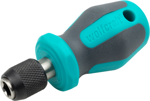 Wolfcraft håndskruetrækker | med bit-optagelse | kort | 76 mm | 1 stk - 1239000
