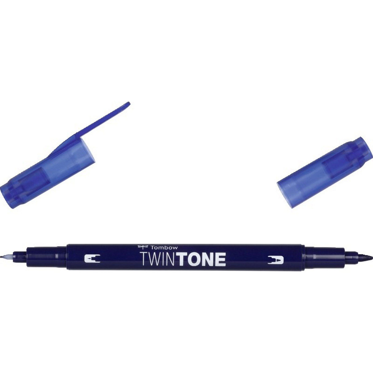 Tombow • twintone børstepen med to spidser marineblå