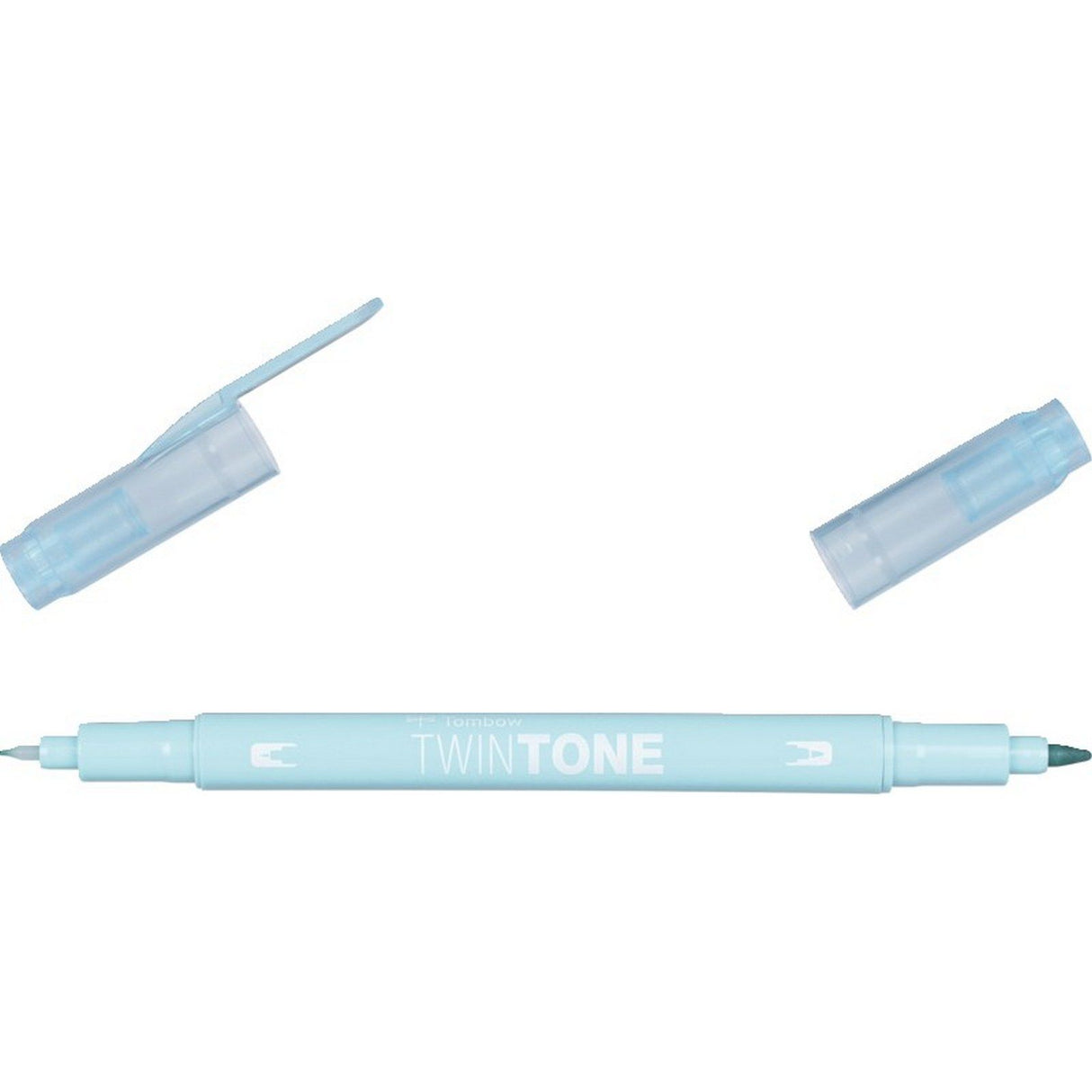 Tombow • twintone børstepen med to spidser aqua