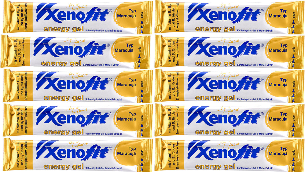 Xenofit energy gel passionsfrugt 10x25g