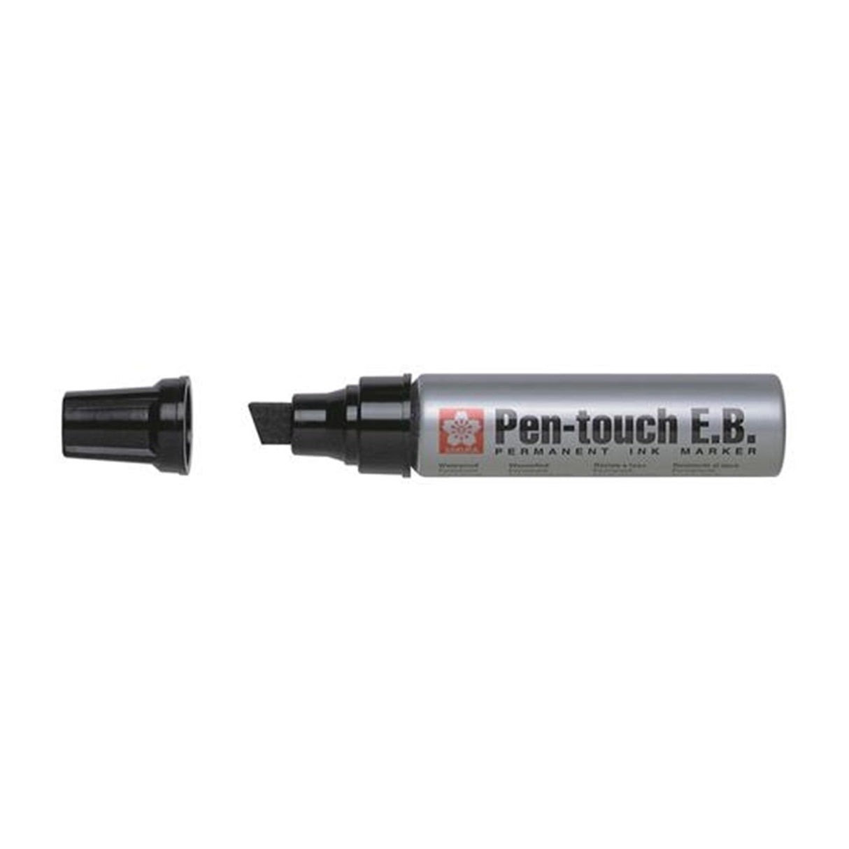 Bruynzeel pentouch markør sort xtra bred pk 4