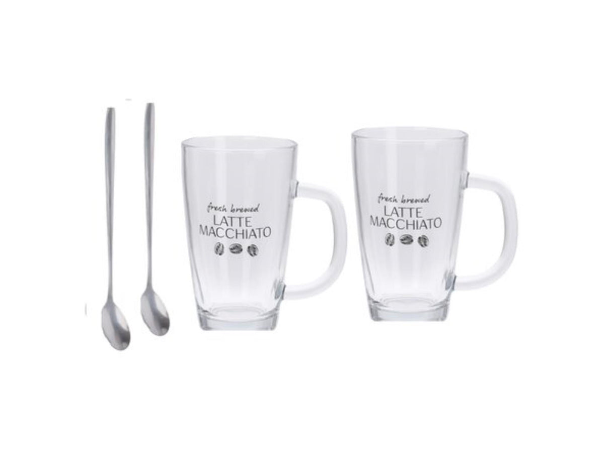 Fremragende husholdningsartikler latte macchiato sæt 4-delt 300ml