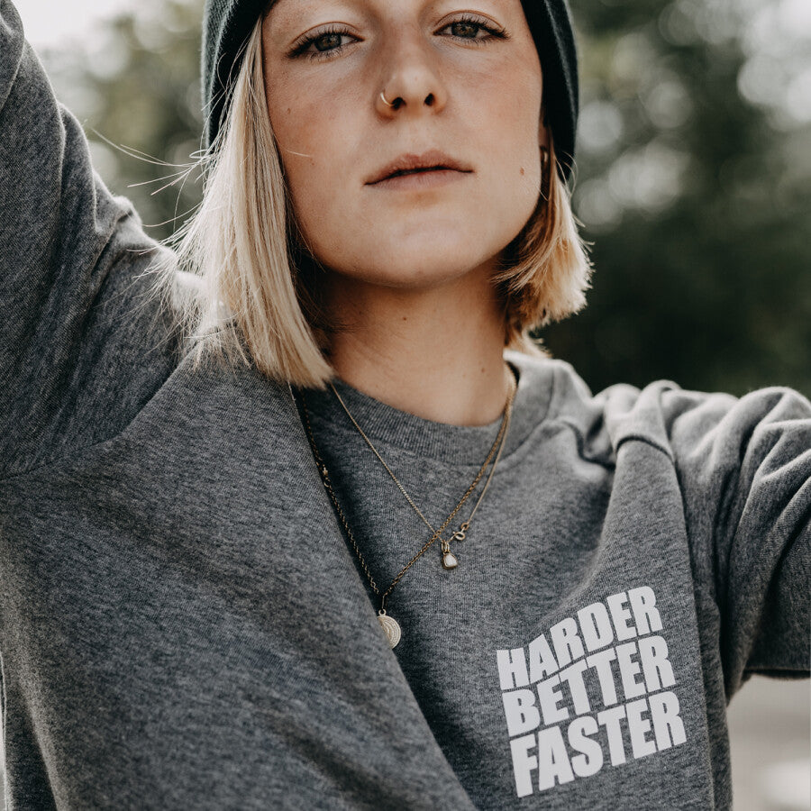 Zena sweater hbf mid heather grey xl
