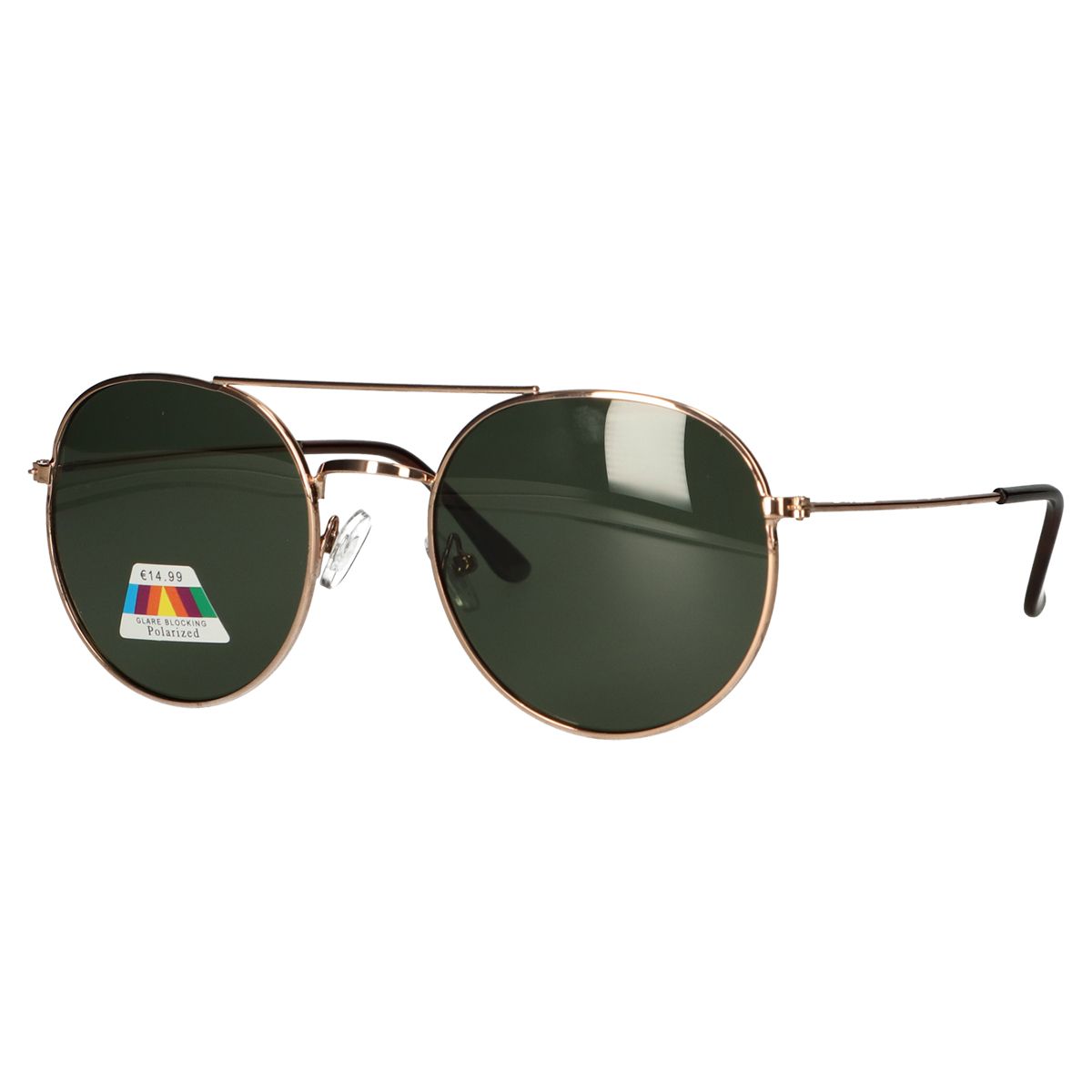Spectrum polariserede solbriller pilotgrønt glas unisex