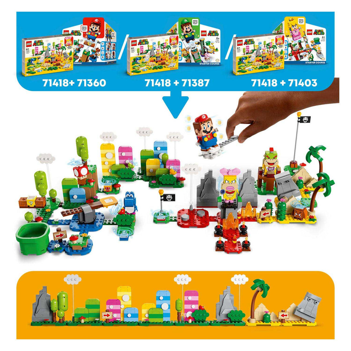 LEGO LEGO SUPER MARIO 71418 MAKERS SET: Kreativ værktøjskasse
