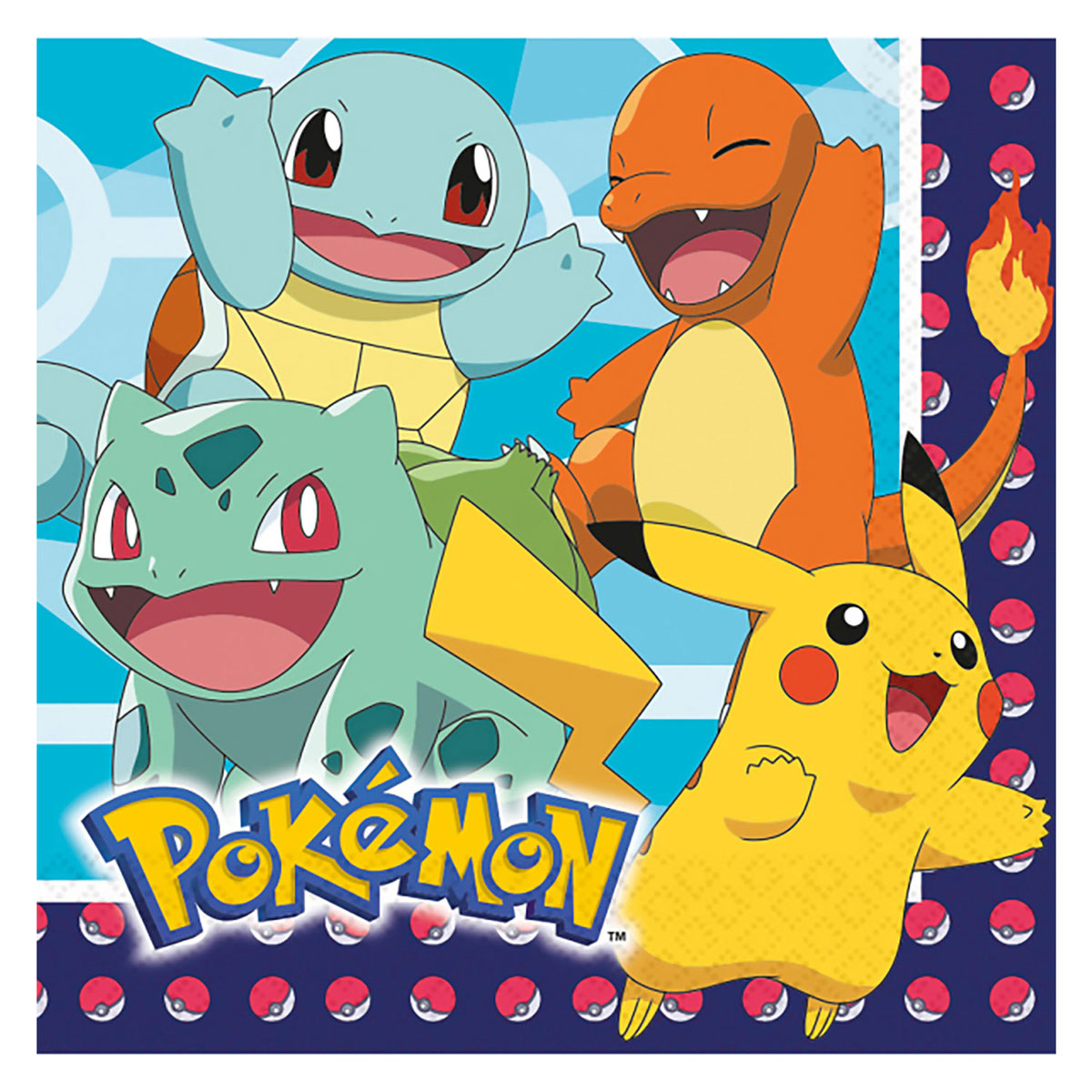 Haza Witbaard Pokemon servietter, 16 ..
