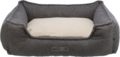 Trixie be eco recycled dog basket coline angular dark gray bei