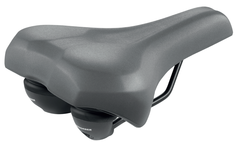 Selle MonteGrappa BMG 5008 Plus Ebike Saddle Elastomeri Rigida Gray