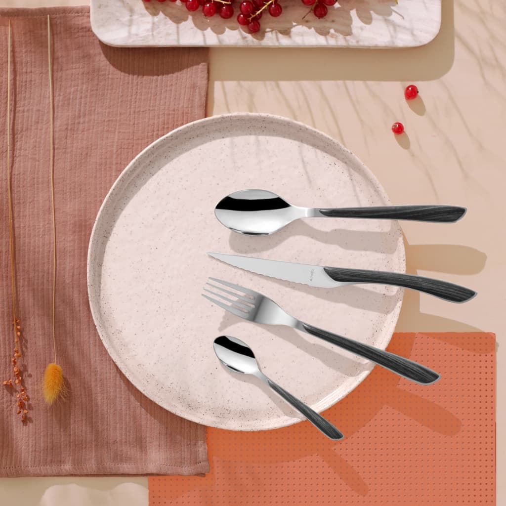 AMEFA AMEFA 16-PIECE BUTLERY SET ECLAT Nature Sort Wood