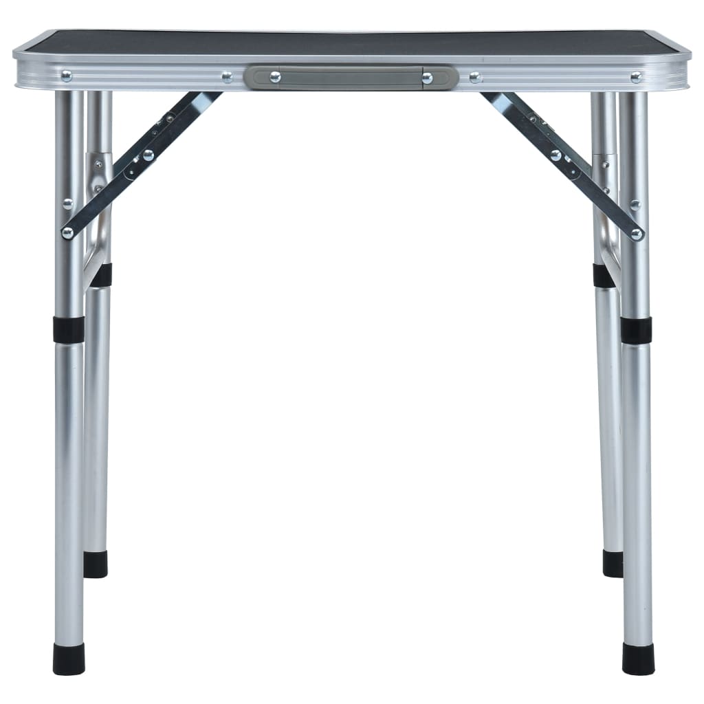 Vidaxl campingbord sammenfoldelig 60x45 cm aluminium grå