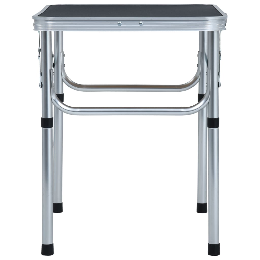 Vidaxl campingbord sammenfoldelig 60x45 cm aluminium grå