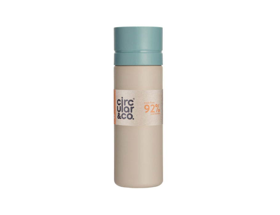 Circular Co. Cirkulær flaske 600 ml fløde blå