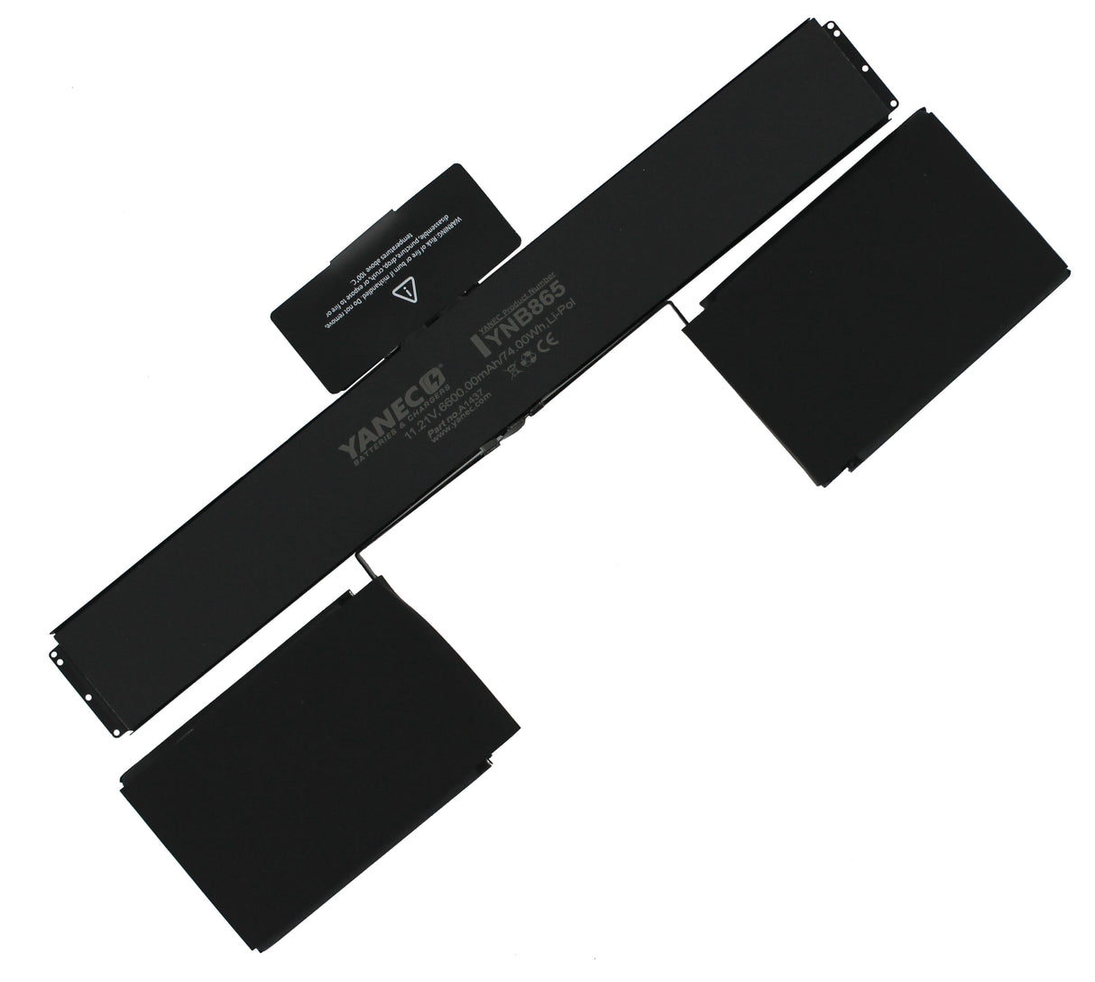 Yanec MacBook batteri 6600mAh
