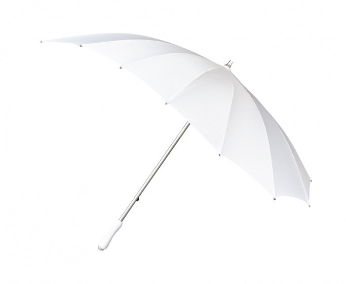 Falcone paraply hjerteformet 110 cm polyester hvid