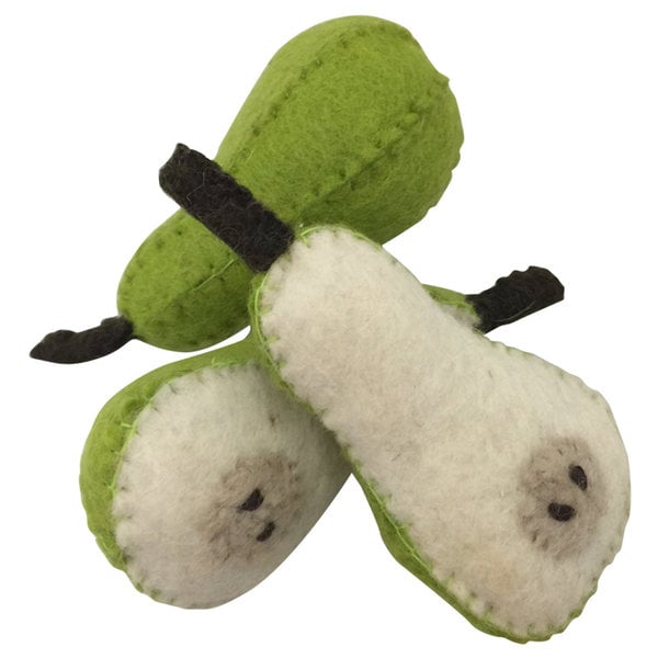 Papoose legetøj papoose legetøj frugt pære 3pc