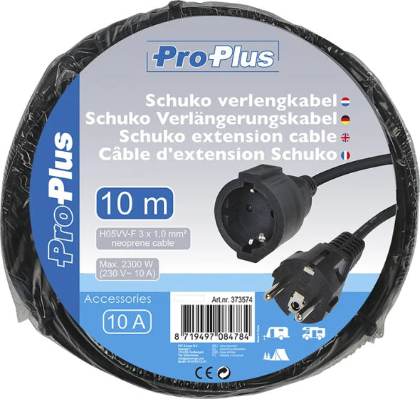ProPlus Extension Cable Schuko 3G 1,0 mm Neopren 10 meter