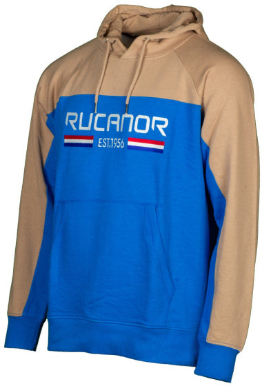 Rucanor Trevor Sweater Hoodie Men Blue Beige Størrelse 3xl