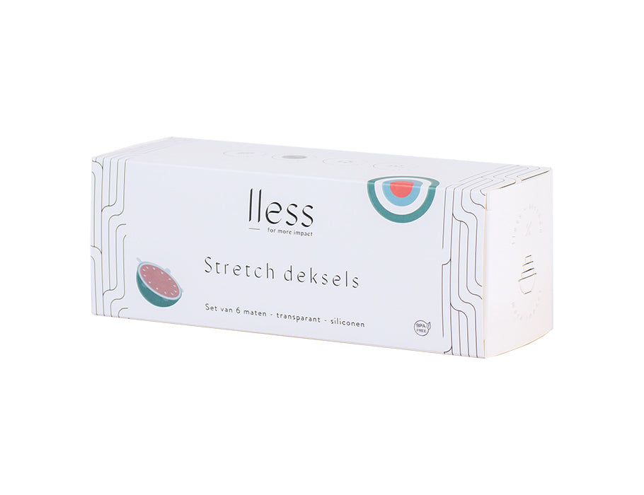 Lless silikone lids strækning sæt på 6