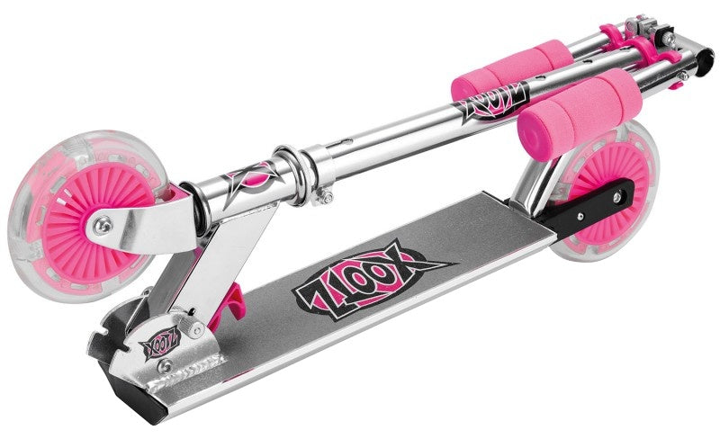 Xootz foldet stuntstep fodbremsepiger pink