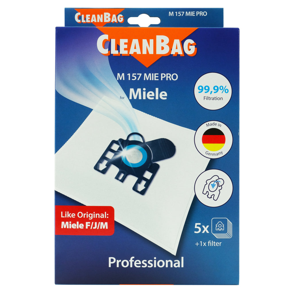 Scanpart cleanbag støvpose m 157 mie pro miele 5 stk