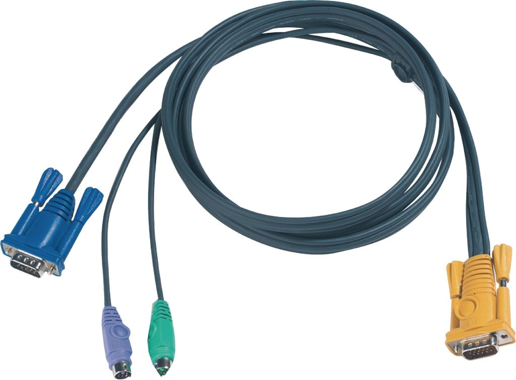 Aten aten 2l-5206p kvm special kombinationskabel, vga ps 2