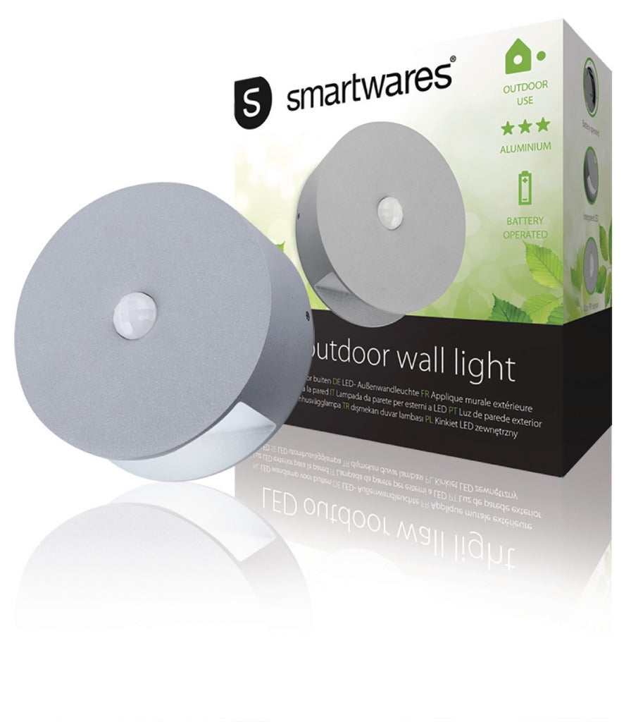 Ranex ra-1004236 udendørs LED væglampe med sensor 0,5 w 60 lm grå