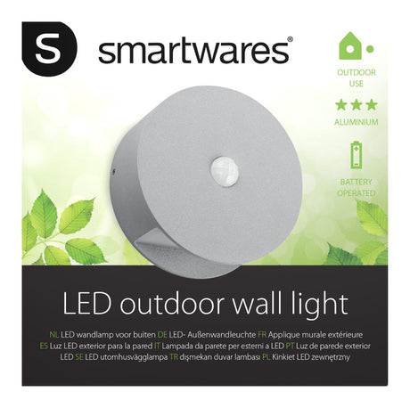 Ranex ra-1004236 udendørs LED væglampe med sensor 0,5 w 60 lm grå