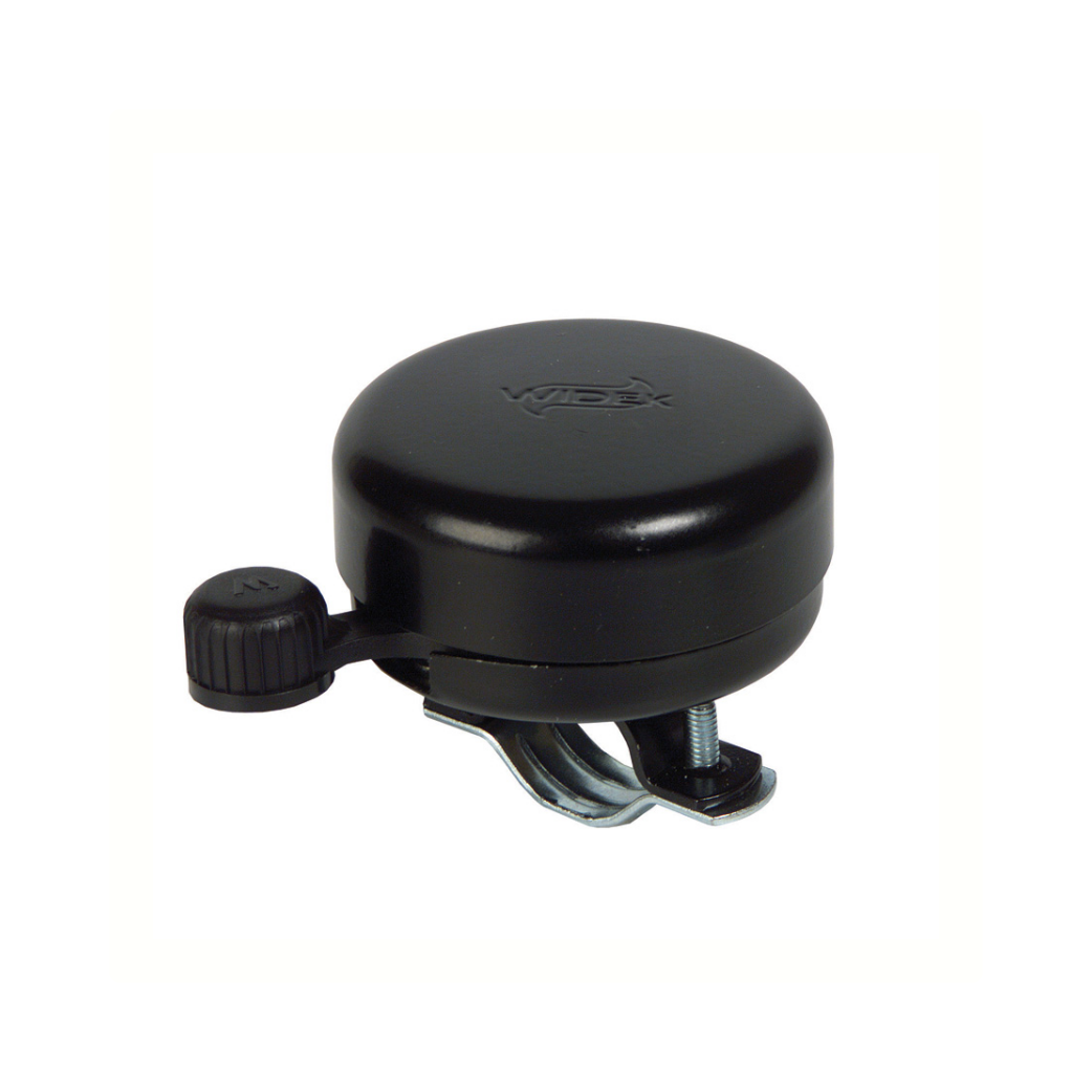 cykelklokke stål 5 cm sort