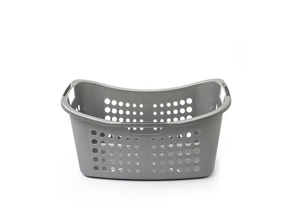 Curver victor vasketøjskurv ergo 50 liter sølv 24x39x59cm