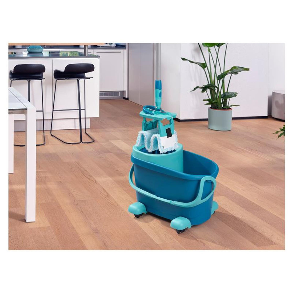 Leifheit clean twist m gulvvisker ergo sæt velcro mobil - komplet system med hjul