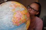 Atmosfæreklode - dag nat geografisk globus - 30cm - hollandsk - verdensklode