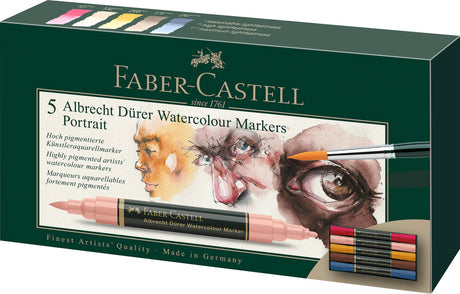 Faber castell fc-160307 wk25watercolor markør fc albrechtdürer 5 stykker portræt