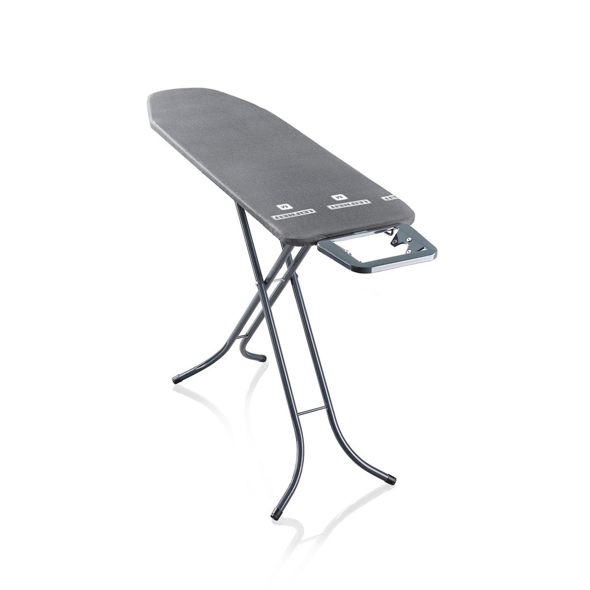 Leifheit strygebræt classic m - 120 x 38 cm strygeflade - højdejusterbar - sort