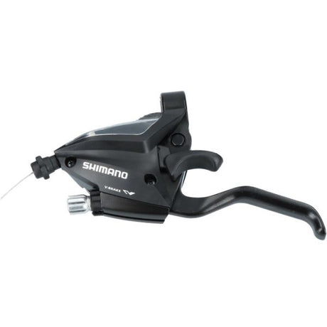 Shimano skifter (venstre) med bremsegreb 3 gear st-ef500 - 2 fingre - sort