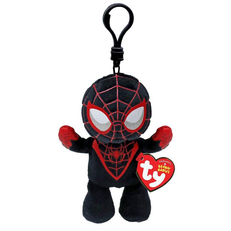 Ty beanie baby klip marvel krammelegetøj spiderman miles morales 12 cm