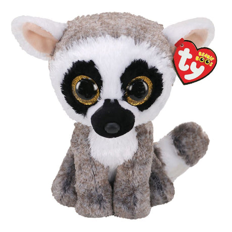 Ty Beanie Boos ringhale lemur krammetøj Linus 24 cm