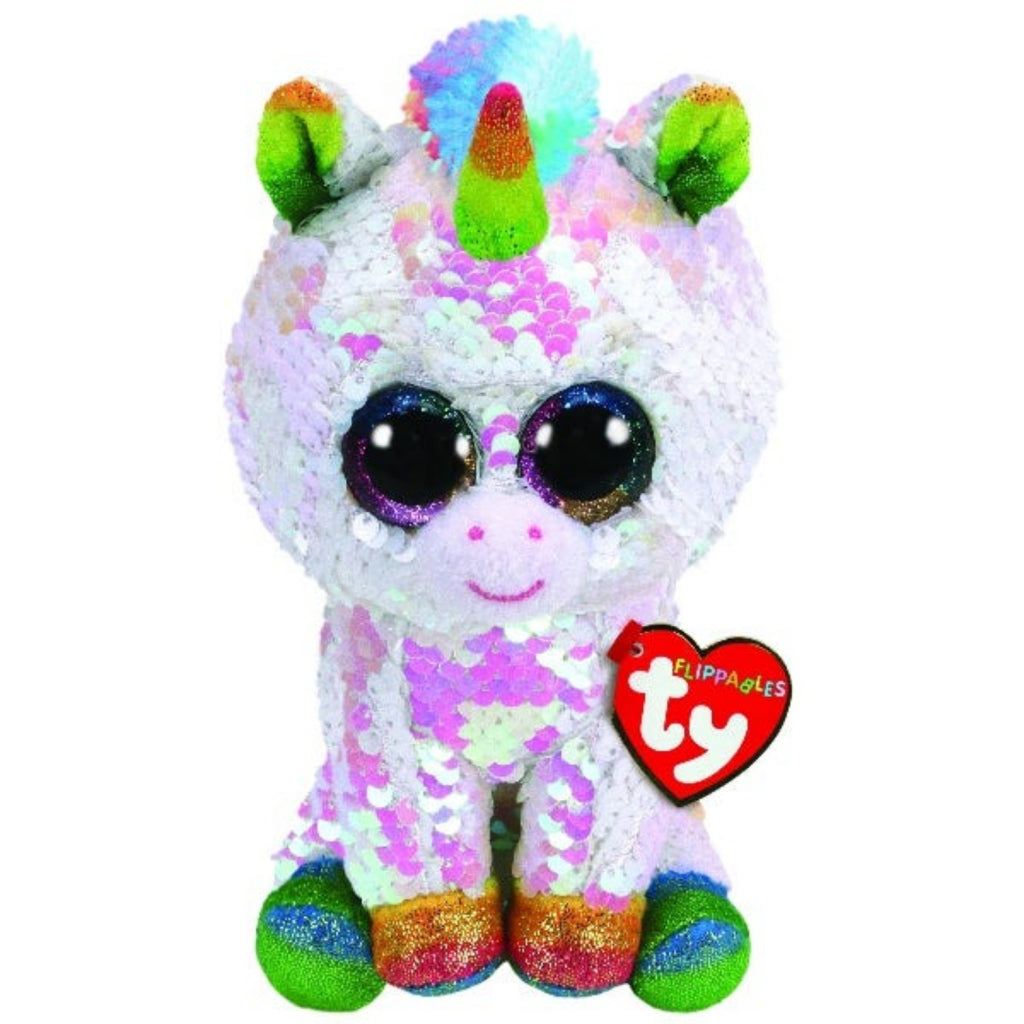 TY TY Flippables Plyslegetøj Unicorn Pixy 15 cm