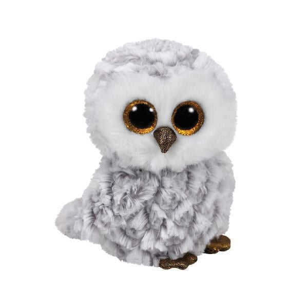 Ty beanie boo ty beanie plysugle - krammefugl - hvid - 15 cm - skovdyr krammetøj
