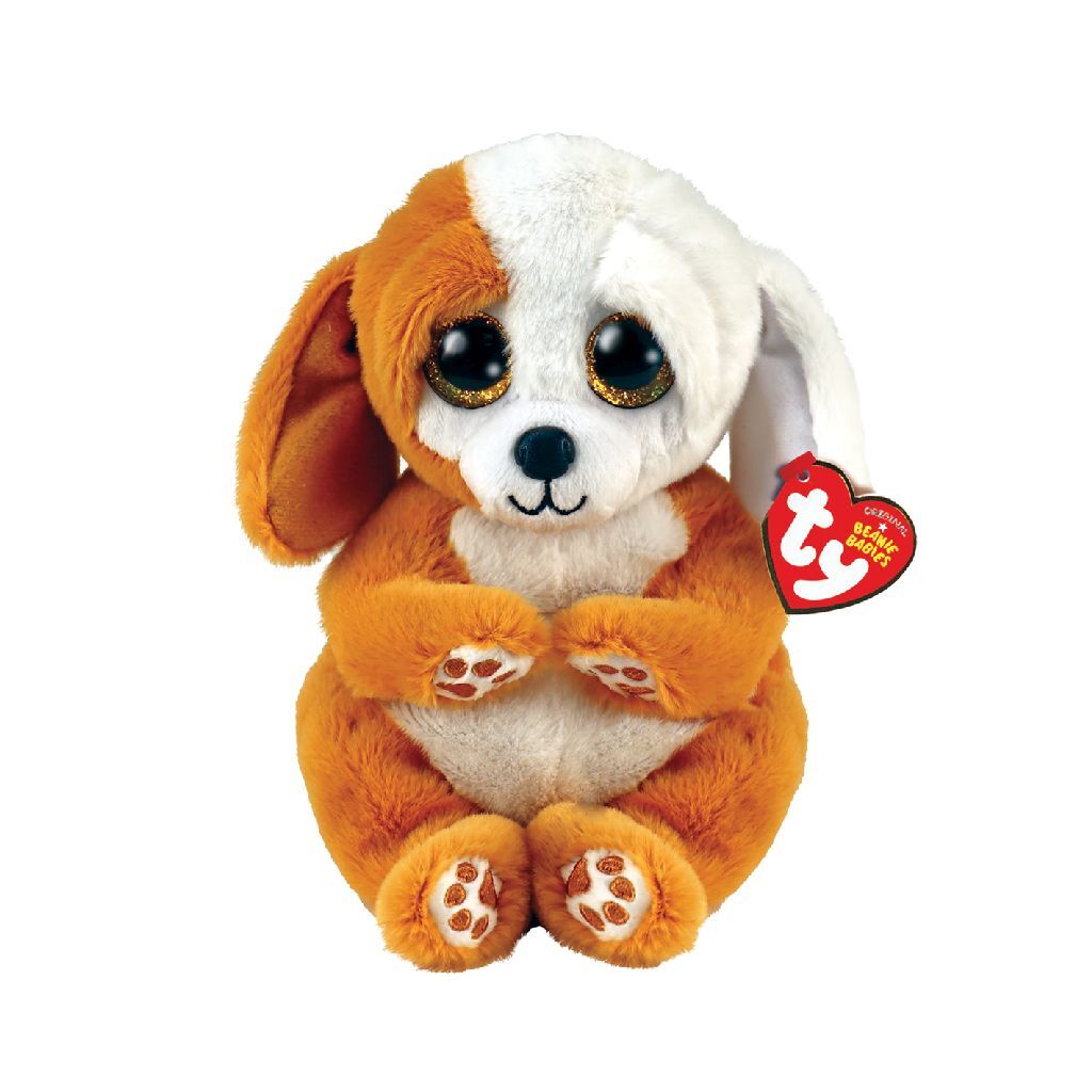 Ty beanie baby maver ruggles hund, 15 cm